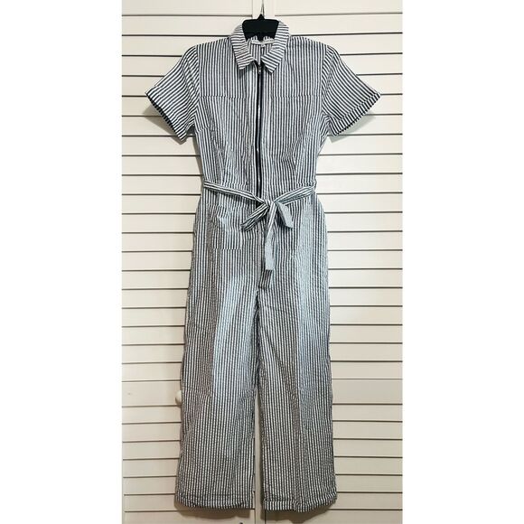 NWT English Factory Striped Jumpsuit Size XS - Picture 1 of 8